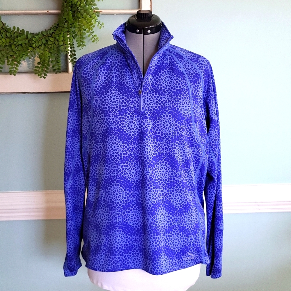 LL Bean Pullover Shirt Long Sleeve Sun Protection Size Large